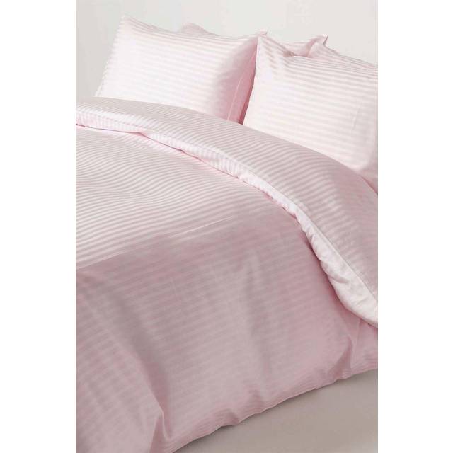 Dusky Pink Violet Egyptian Cotton Single Duvet Cover with One Pillowcase, 330 TC - Purple