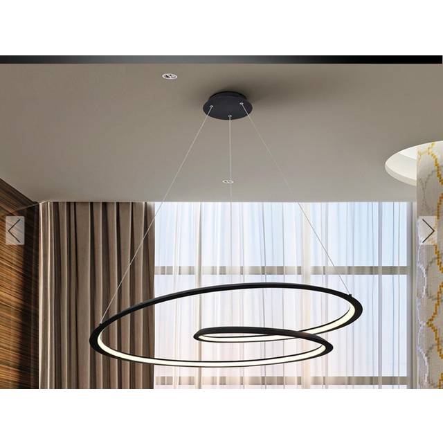 Schuller 527644 Looping LED Pendant Black