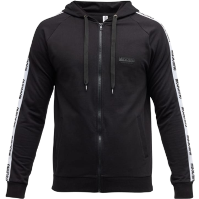 Underbear Full Zip Cotton Hoodie Black