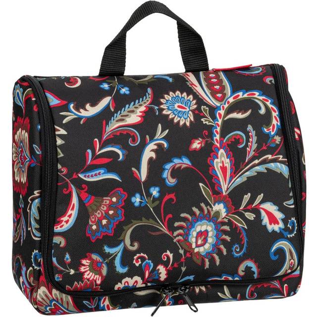 reisenthel toiletbag XL op-art – praktisk necessär med krokar, vattenavvisande material, Paisley svart, XL, toiletbag xl