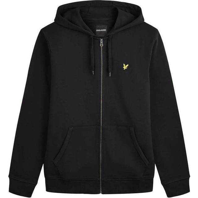 Men's Lyle & Scott Zip Through Mens Hoodie ML420VOG - Black - Size: 40/Regular