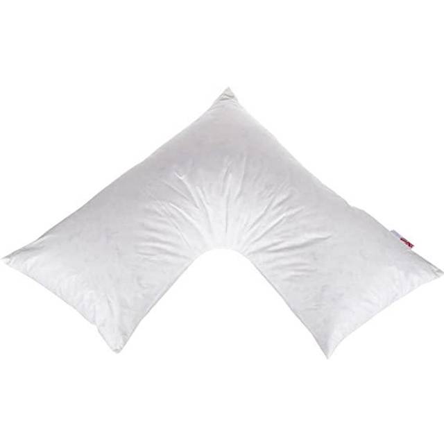 Homescapes Duck Feather and Down V Shape Nursing/Neck Support Pillow