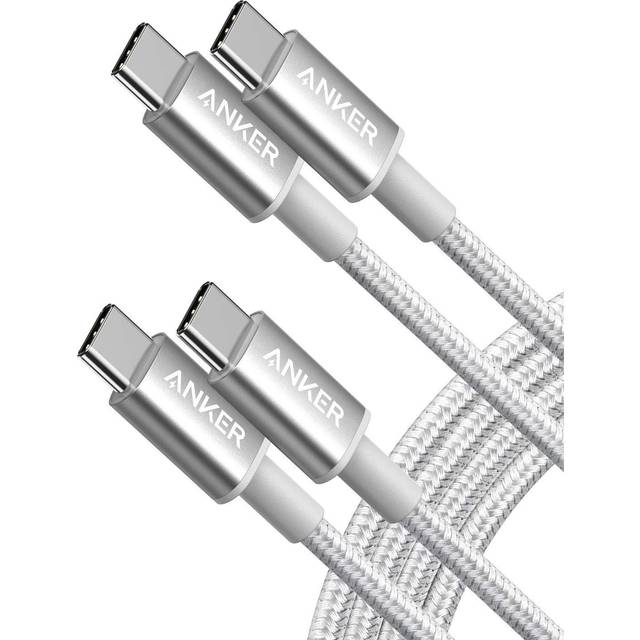 USB C to USB C Charger Cable, New Nylon USB-C to C Cable (6ft/1.8m, 2-Pack), 60W (3A) for iPhone 15/15 Pro/15 Plus/15 Pro Max, iPad mini 6/Pro 2021,