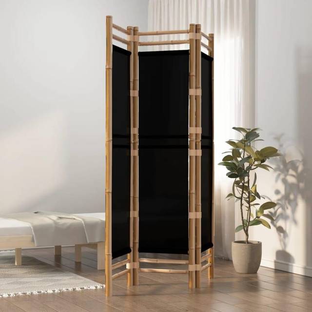 (black, 120 x 180 cm) vidaXL Folding Panel Room Divider Privacy Screen Black/Cream White Multi Sizes