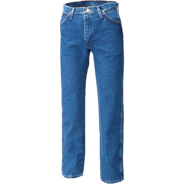 Wrangler Men's 13MWZ Cowboy Cut Original Fit Jean  Gold Buckle Bleach  31W x 32L