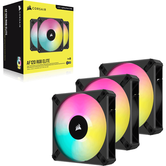 Corsair iCUE AF120 RGB Elite Vit 3-pack