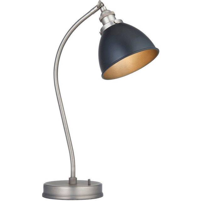 Endon 98752 Franklin 1 Light Table Lamp Aged Pewter Plate &amp; Matt B