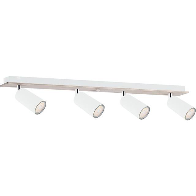 Keter Lighting - Keter Eye Ceiling Spotlight Bar White, Wood, 60cm, 4x GU10