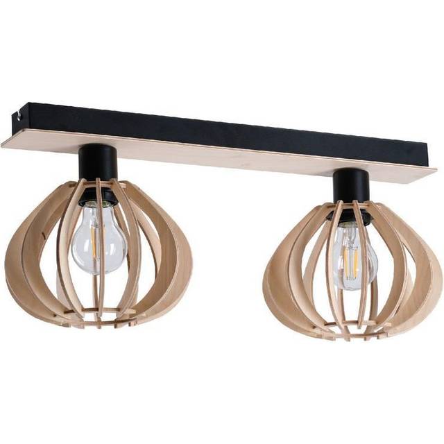 Keter Nicoleta Twin Ceiling Spotlight Black, 52cm, 2x E27