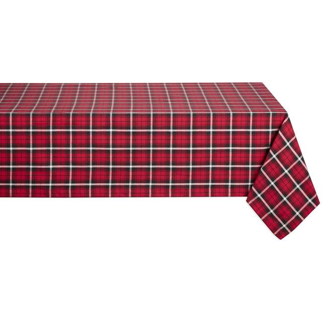 GLAD TIDINGS PLAID TABLECLOTH 52x52