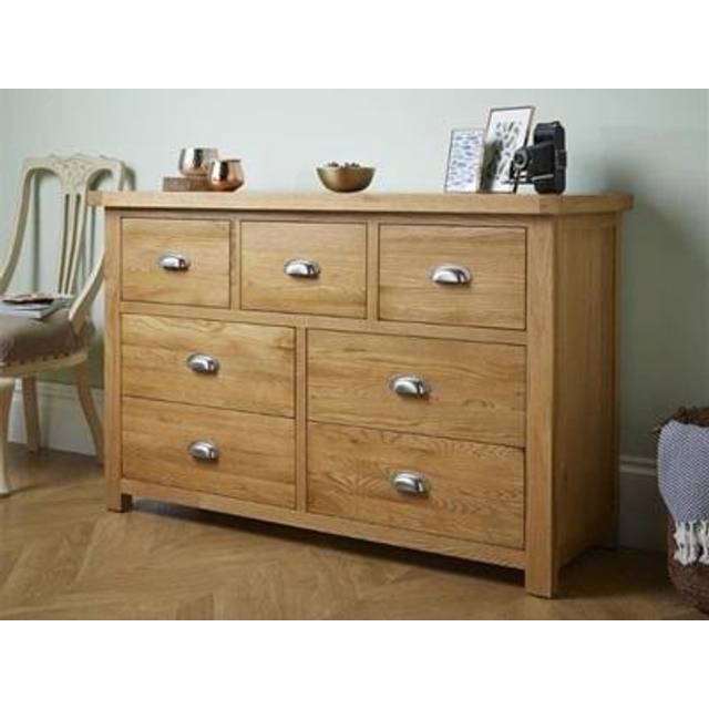 Birlea Woburn 4 and 3 Drawer Chest Oak Oak Drawer Chest