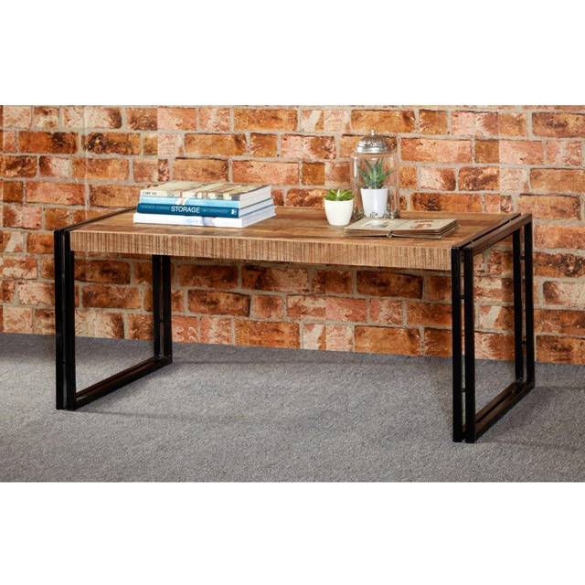 Upcycled Industrial Vintage Mintis Large Coffee Table