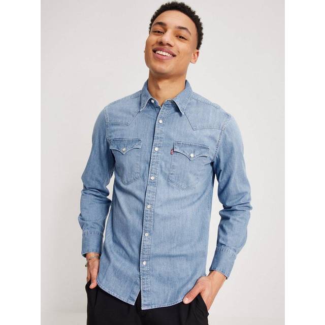 Levi's, Skjorta, Herr, S, Denim, Denimskjorta - blue (S)