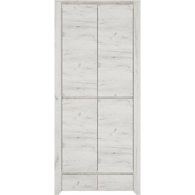 Angel 2 Door 2 Drawer Fitted Wardrobe In White Craft Oak