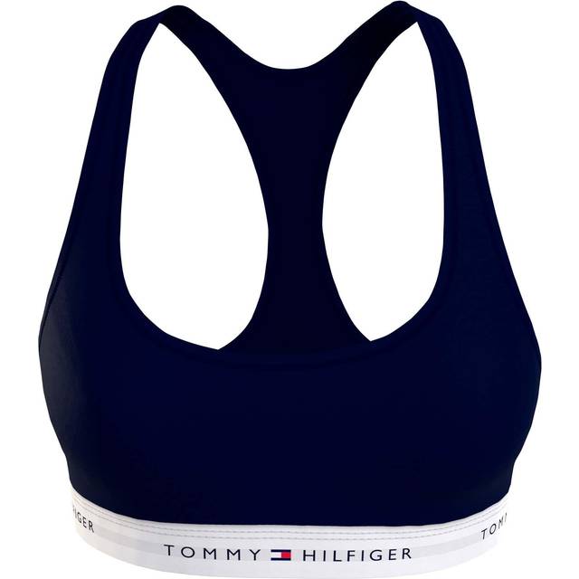 Tommy Hilfiger for woman. UW0UW03820 Bralette bra Icons without navy padding (S), Homewear, Cotton