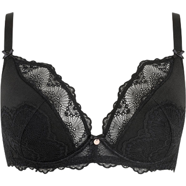 Fan Lace Half Pad Bra - 38FF / Red
