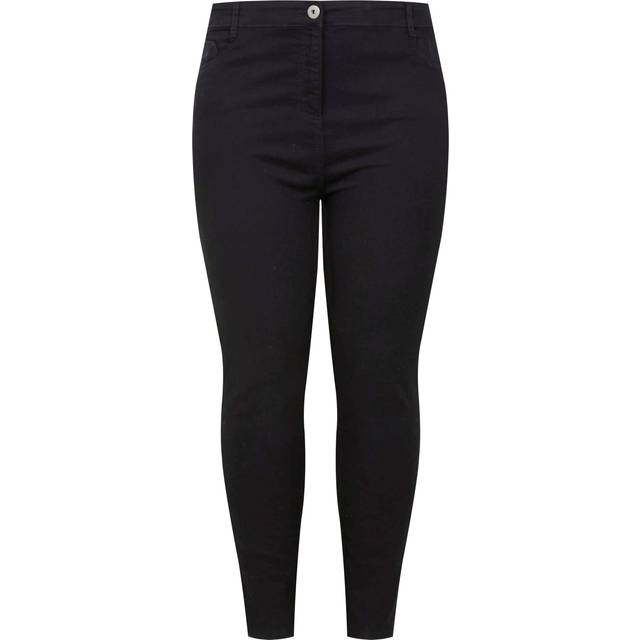 Yours For Good Curve Black Skinny Stretch Ava Jeans, Women's Curve & Plus Size, Yours For Good - Regular 16