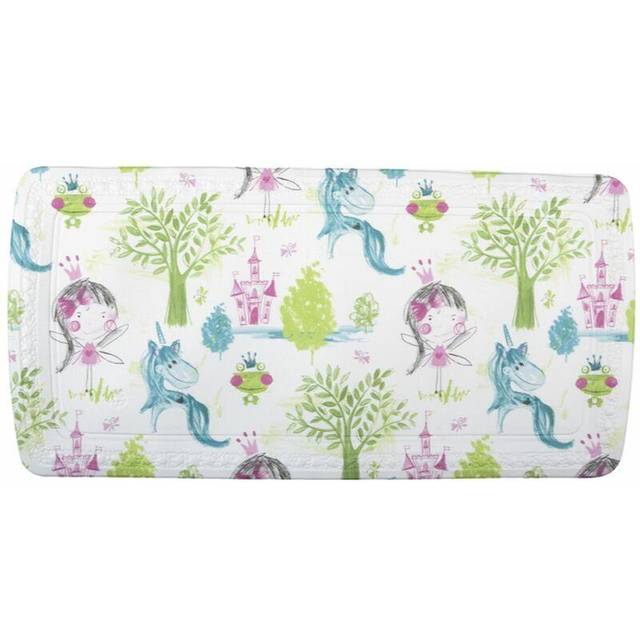 Spirella Duschmatta badmatta duschinlägg antibakteriell halkfri med sugkoppar – Fairy Tale – ca 91 x 36 cm – tillverkad i Tyskland