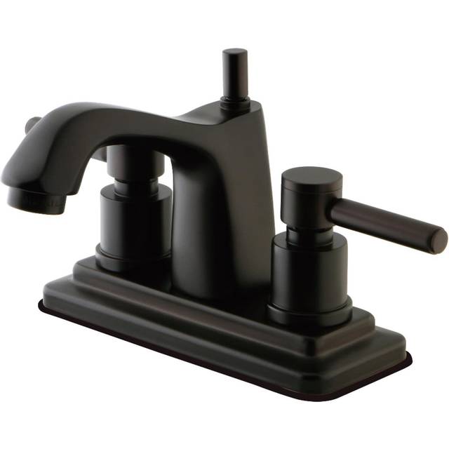 Kingston Brass KS8645DL 4 in. Centerset Bathroom Faucet  Oil Rubbed Br