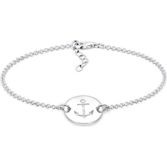 Elli Armband damer ankare plattor maritim 925 sterlingsilver e silver, colore: silver, cod. 0202892316_17