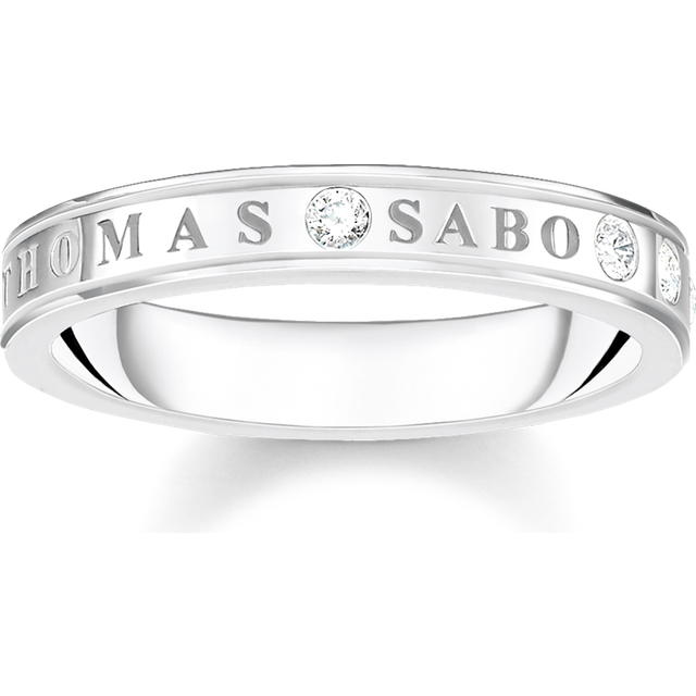 Thomas Sabo Ring with white stones silver white TR2253-051-14-52 - silver-coloured/white