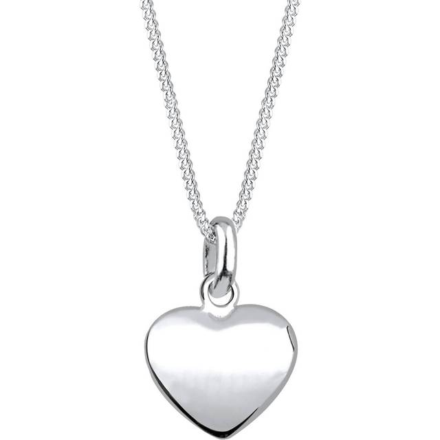 Elli Halsband damer hjärta hänge klassisk filigran i 925 sterlingsilver, 45, Silver, Utan