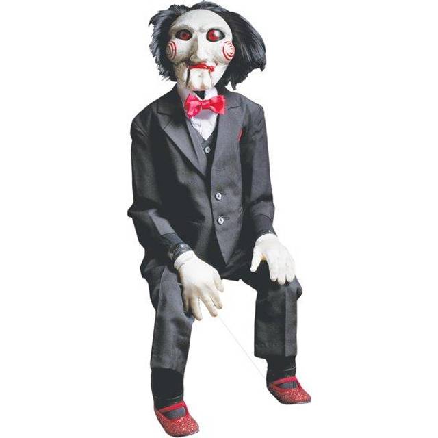 40-Inch Saw Billy Puppet Movie Replica Decoration - Black&#47;Red&#47;White (One-Size)