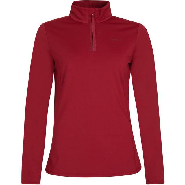 Protest Womens Fabriz 1/4 Zip Top - Sample: Red Wine bordeaux: S Size: