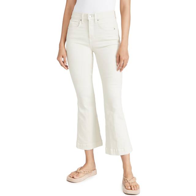 Carson High-Rise Ankle Flare Jeans - ECRU - 24
