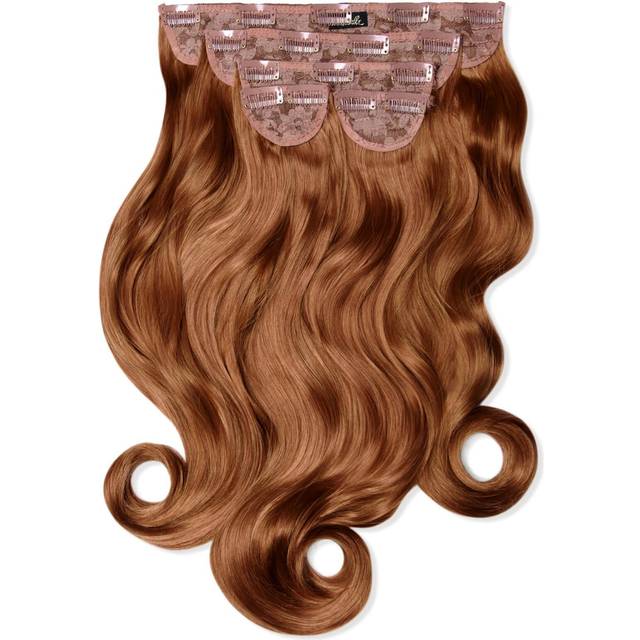 Super Thick 22" 5 Piece Curly Clip In Hair Extensions - Chestnut