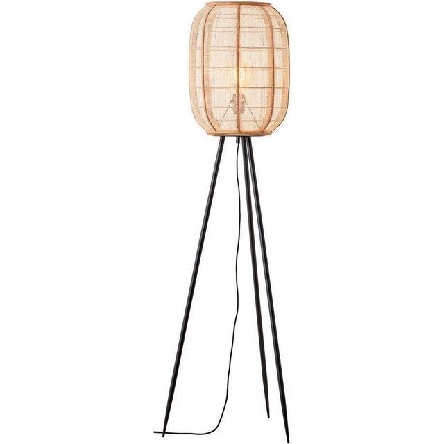 Endon 101687 Zaire 1 Light Floor Lamp Natural Linen, Natural Bamboo &a