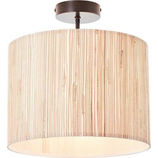 Endon 101695 Longshore 1 Light Semi Flush Ceiling Light Natural Seagra