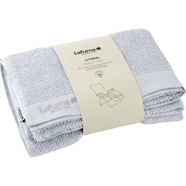 Lafuma Mobilier - Littoral Frotteeauflage Für Relaxliegen - Beach towel size 180 x 60 cm, embrun /grey