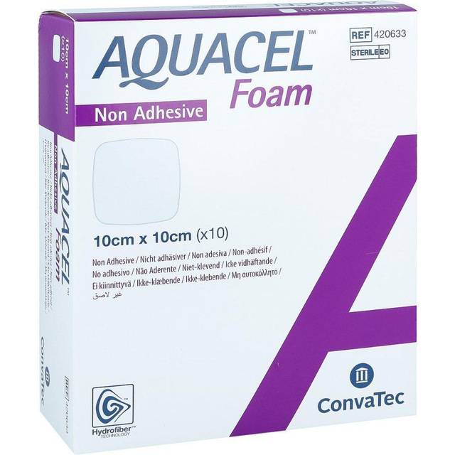 Skumförband Aquacel Foam - 10x10cm - 10 st