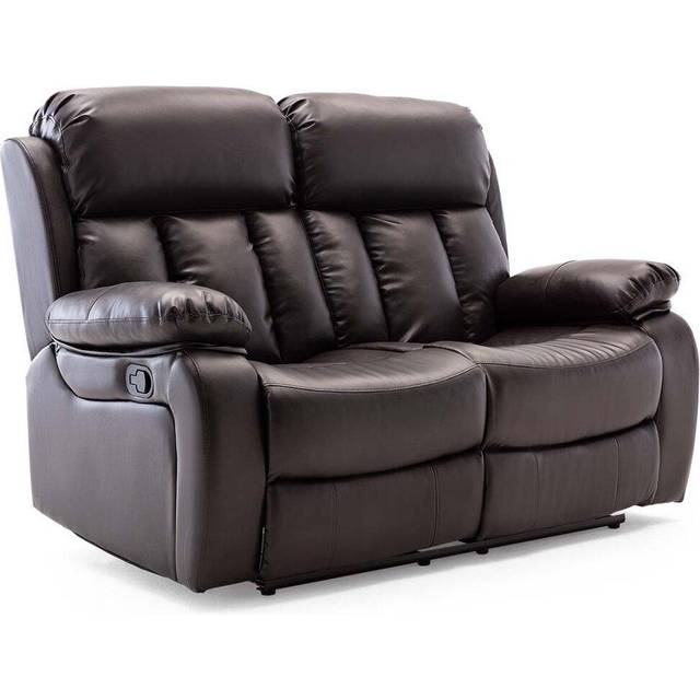 Deneka 2 Seater Reclining Sofa - Brown (108cm H X 157cm W X 92cm D)