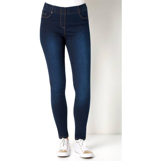 Elastic Waist 31" Stretch Jegging - Indigo - Size 18 - Roman