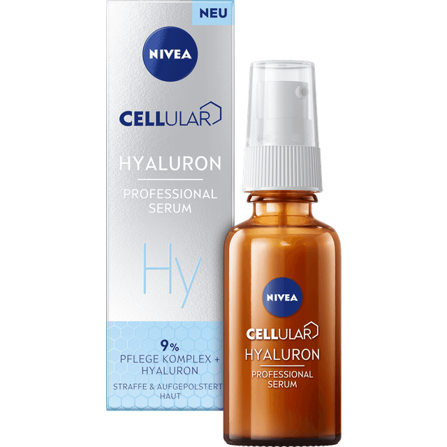 NIVEA Cellular Professional serum hyaluron (30 ml), fuktgivande hyaluron serum, anti-rynk-serum för en fräsch och hälsosam hy