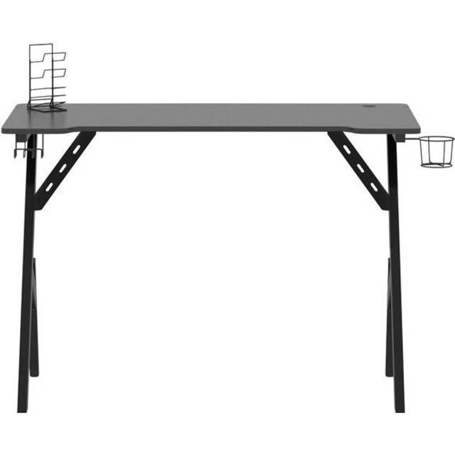Gamingskrivbord med Y-formade ben svart 110x60x75 cm