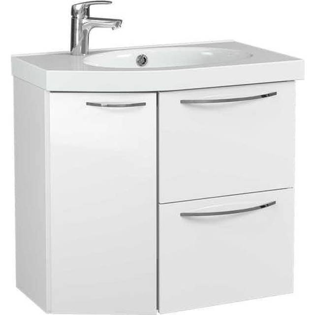Underdel Temal Mondo 1 Lucka 2 Lådor V 82.5 Cm Vit Högblank