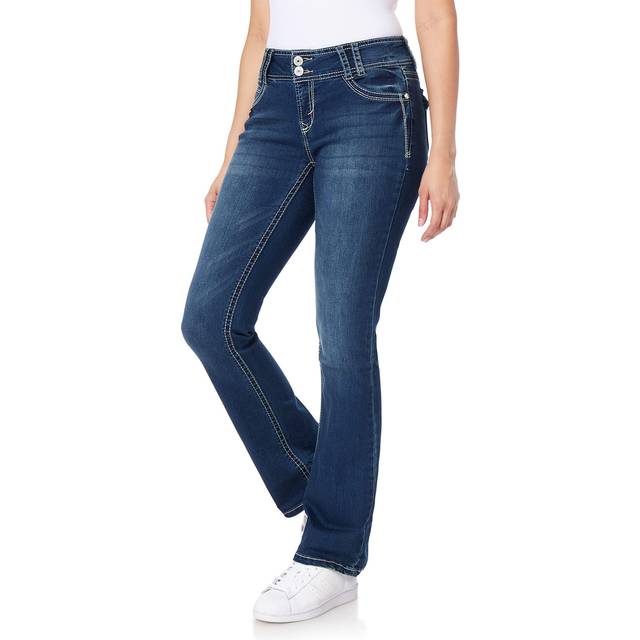 WallFlower Women's Luscious Curvy Bootcut Mid-Rise Insta Stretch Junio