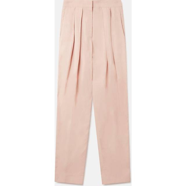 Double-pleated Flax Blend Baggy Pants size 40 (40)