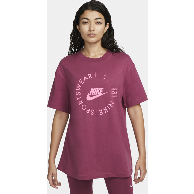 Nike, Topp, Dam, M, Bomull, Utility Tee T-shirt med kort ärm - pink (M)