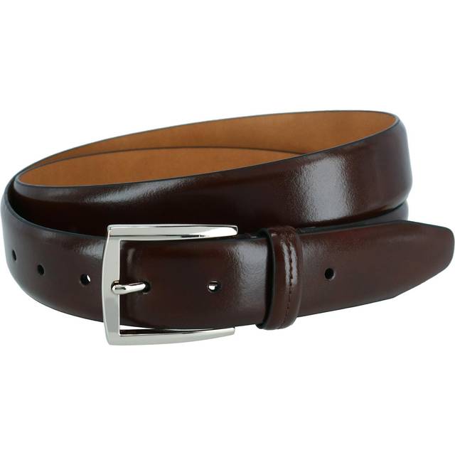 Trafalgar Everyman's 35mm Basic Luxury Leather Belt - Brown 32 (32)