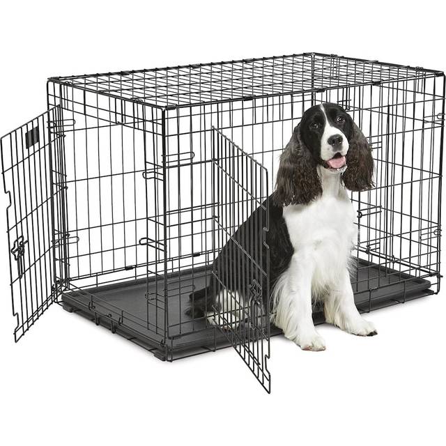 Midwest Contour Hundbur Galler Svart (36")