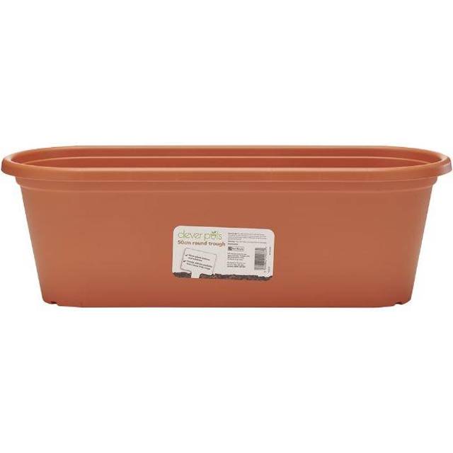 Clever Pots Plant Pot Trough - Terracotta / Medium - Orange