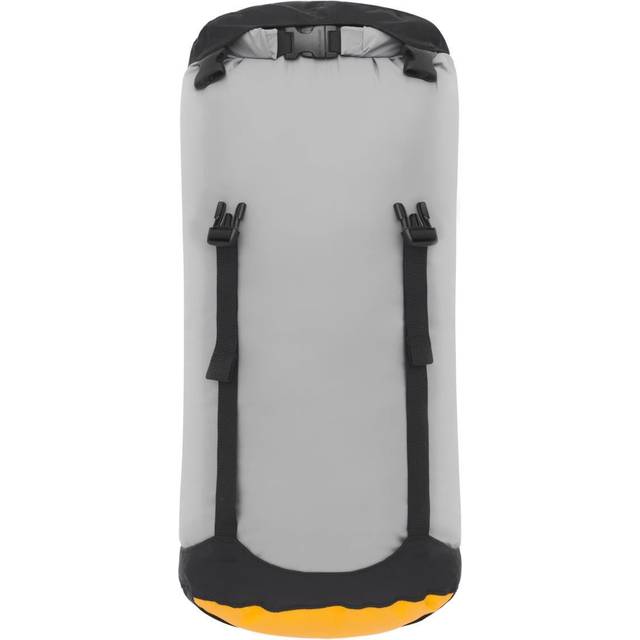 Sea to Summit – Evac Compression Dry Bag – prisbelönt torrväska – lätt – rullstängning – återvunnet tyg – vandring och paddel sport, Highrise Grey, Medium