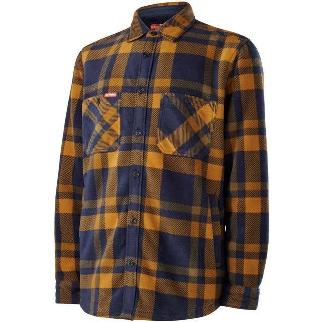 Quality australian hard yakka padded warm sherpa fleece jacket shirt shacket