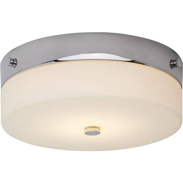 1 Bulb Flush Light Low Ceiling Polished Chrome LED GX53 9W Bulb