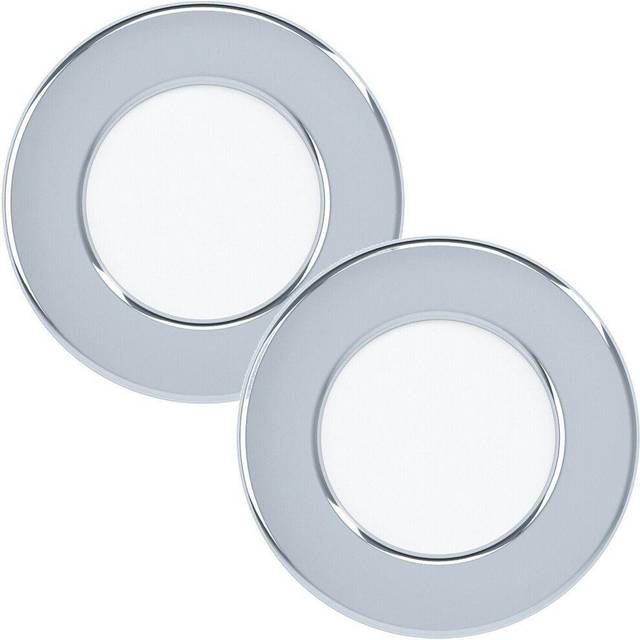 2 PACK Wall / Ceiling Flush Downlight Chrome Round Recess Spotlight 2.7W LED