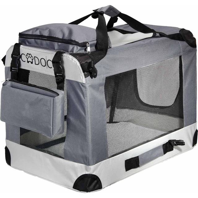 Dog Carrier Fabric Grey XL 82x56x58cm